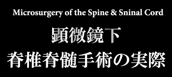 書籍名,顕微鏡下脊椎脊髄手術の実際